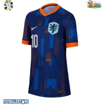 Nederland Memphis Depay #10 Bortedrakt Dame EM 2024 Kortermet